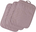 Anyi Pot Holders for Kitchen Heat Resistant, Cotton Hot Pads for Counter Table, Grey Kitchen Pot Holders with Pocket Pack of 3