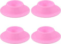 uxcell 4 Pack Soft Boiled Egg Holder, Nonstick Silicone Egg Poacher Cups Poached Cups Kitchen Breakfast Gadget for Microwave Air Fryer Stove Top Cooking Boiled Poached, Fuchsia
