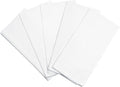 Organic Cotton Tea Towels for Embroidery - Blank Flour Sack Dish Towels for Customization - Perfect White Kitchen Towels for Sublimation to Customize and Personalize - 27"x27" (White - 5 Pack)