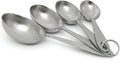 Lindy's MPC4 4-Piece Stainless Steel Measuring Scoop Set,Silver, 9 inches long