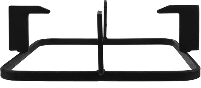 Uonlytech Gas Stove Burner Covers Cast Iron Wok Support Ring, 20. 7cm Square Gas Burner Rack Stove Trivets Cooktop Range Pan Holder Stand Stove Rack for Kitchen Camping Gas Cooker Cast Iron Wok