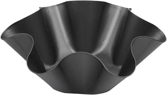 2 Pack 8.5" Nonstick Large Taco Shell Bowl – Carbon Steel Tortilla Maker Shell Pans Baking Molds Tostada for Frying Salad Bowls