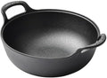 Cast Iron Wok with Handles, Grilling Wok (11" inch)
