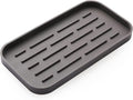 MicoYang Silicone Kitchen Sink Organizer Tray for Multiple Usage,Eco-Friendly Sponges Holder for Kitchen Bathroom Counter or Sink,Dish Soap Dispenser,Scrubber,Bottle,Cup (Coffee, 10"×5.3")