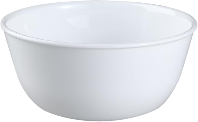 Corelle Livingware Set of 3 Winter Frost White 28 oz Vitrelle Glass Soup & Cereal Bowls – Chip-Resistant, Microwave & Dishwasher Safe Everyday Bowls | Chip-Resistant, Microwave & Dishwasher Safe Everyday Bowls