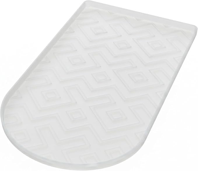 Silicone Coffee Mat,15.8"x 9.8"in Bar Mat for Countertop,Heat-Resistant,Non-Slip,Leak-Proof,Fit for Coffee Maker/Espresso Machine-Translucent
