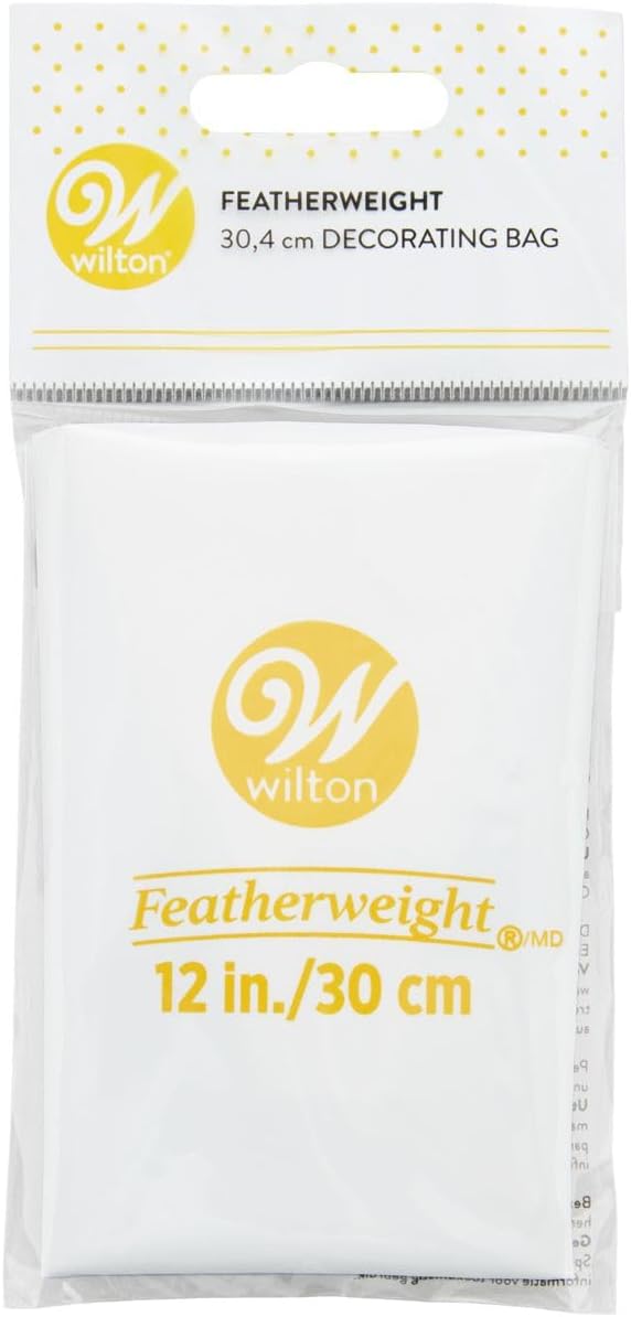 Wilton Professional Reusable Decorating Piping Bag, 12 Inch | Thick Reusable Plastic Piping Bag Fits Standard Couplers & Tips, Easy to Clean, Perfect for Precise Cake Decorating