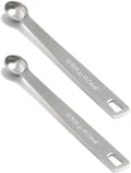 2PCS 1/10tsp(0.5ml) Mini Measuring Spoon, Small Teaspoon for Tiny Amounts | High Precision, Food-Grade, ‌Rust-Free, Dishwasher-Safe, Easy-Read Markings, Multi-Purpose, Sturdy & Durable