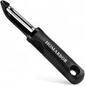 Black Premium Vegetable Peeler | Ultra-Sharp Swivel Stainless Steel Blade | Ergonomic Soft Grip Handle | Mango Peeler | Dishwasher Safe | Skin Peeler for Veggies & Fruits | Potato Peeler & Eye Remover