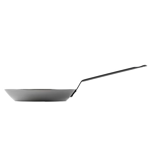 Winco 10 3/8" Carbon Steel Fry Pan French | Heavy-duty, Great for Sauteing, Searing and Frying