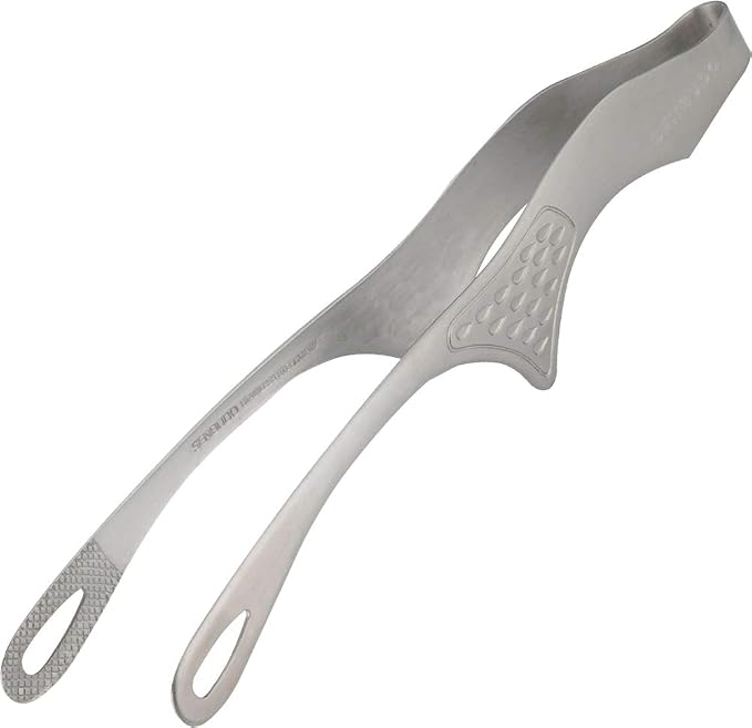 Shimomura 42498 Smart Kitchen Tongs, Floating Tip, No Dirt, Medium, Made in Japan, Easy to Grab Fine Foods, Outdoor, Dishwasher Safe, Yakiniku, Fried Food, Total Length 7.9 inches (20 cm), Vegetable