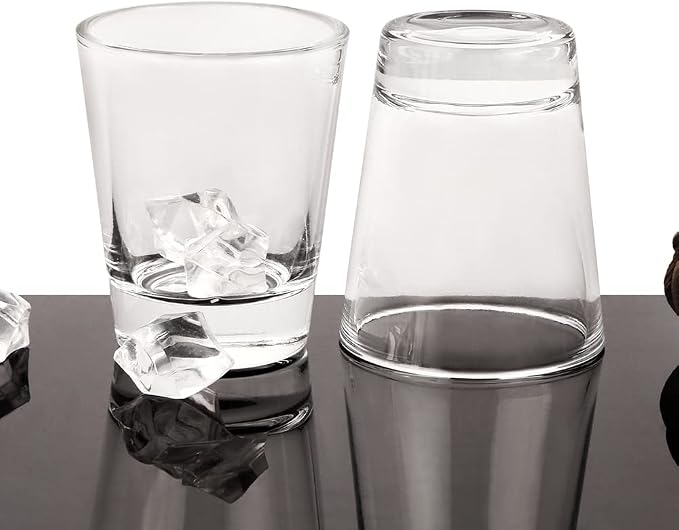 Heavy Base Shot Glasses, 1.5 oz Sets of Clear Shot Glass (12 Pack), Measuring Cup for Espresso, Liquid, and Wine - Heavy Glass (Glass, 12Pack)