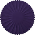 Heat-Resistant Silicone Trivet Mats, Non-Slip Hot Plate Holder for Kitchen Countertops & Dining Table, Reusable Pot Holder Pad with Secure Grip, Dishwasher Safe (Purple, Diameter: 30cm/11.81")