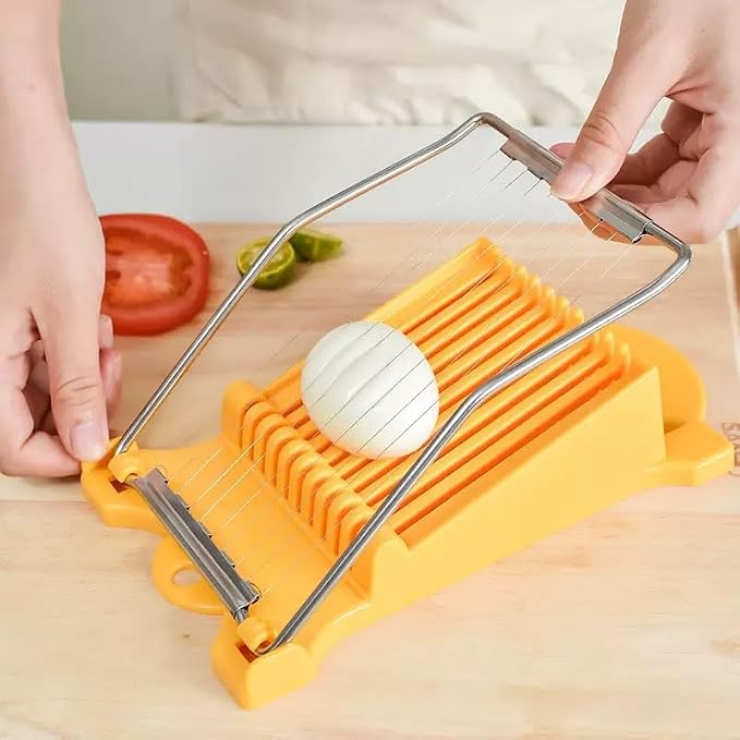 Luncheon Meat Spam Slicer,Egg Cutter,Multi-Purpose Kitchen Tool for,Bananas, Avocados,Vegetables Dishwasher Safe, Rust-Resistant Food Prep Accessories (Only Suits Soft Cheese,No Bony Foods)