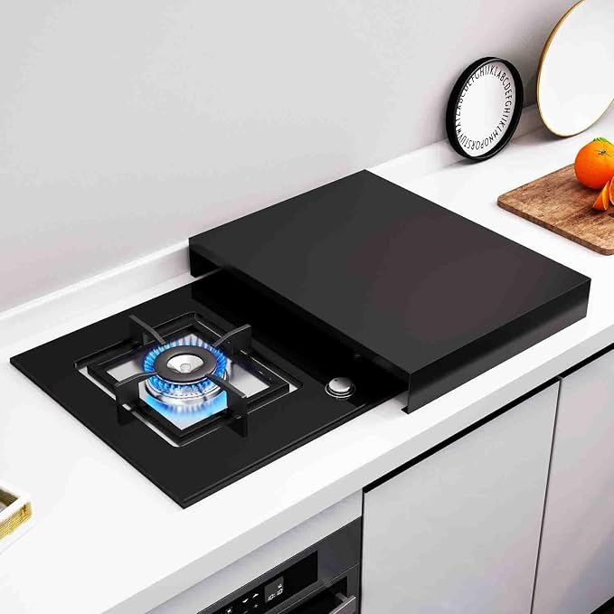 HJJKKH Gas Stove Top Cover, Stove Burner Covers, Stainless Steel Stovetop Noodle Board for Cooktop RV Sink Electric Stove L14.6" x W21.3" x H2.76" Kitchen Stove Rack,Cooker Top Bracket