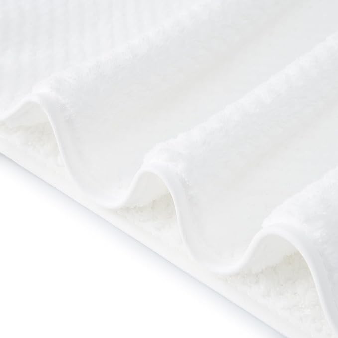 Bath Towel Set Pack of 2, 35 x 70 Inches Large Microfiber Bath Towels, Soft, Absorbent, and Quick Dry Towels for Bathroom, Pool, Beach, Swim, and Yoga, Large Bathroom Towels(2PCS White)