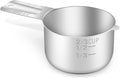 1PCS 2/3CUP(160ml, 5.3oz) Measuring Cup, 18/8 Stainless Steel Measure Scoop | High Precision, Food-Grade 304 SS, ‌Rust-Free, Dishwasher-Safe, Easy-Read Markings, Multi-Purpose, Sturdy & Durable