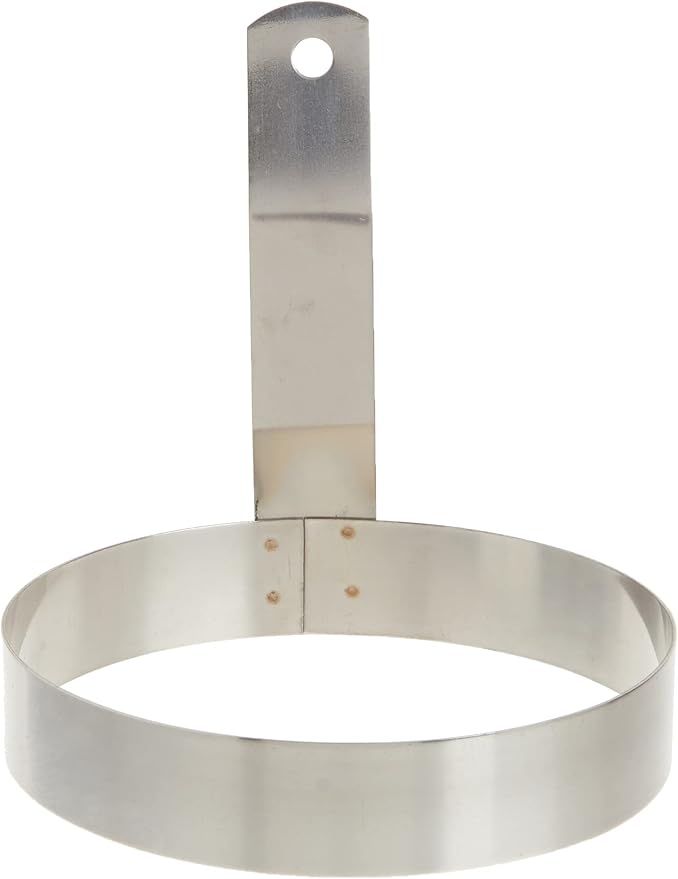 Winco 5" Round Stainless Steel Egg Ring | Restaurant service