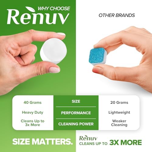 Renuv® Washing Machine Cleaner + Dishwasher Cleaner Bundle