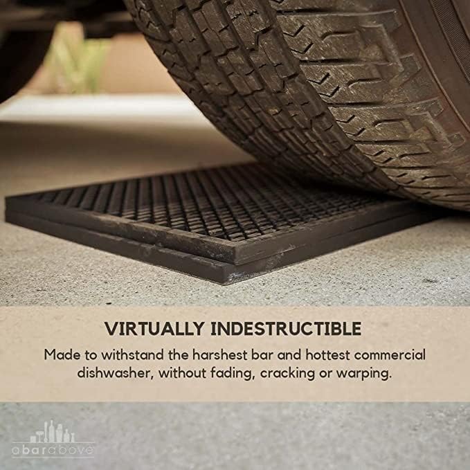 A Bar Above Heavy Duty Bar Mat, Food Safe Silicone Mat, 12 x 18 inch | Commercial Strength, For Bartending and Coffee, Dish Drying Pad, Kitchen Counter, Barista Accessory, Spill Proof, Great Pick