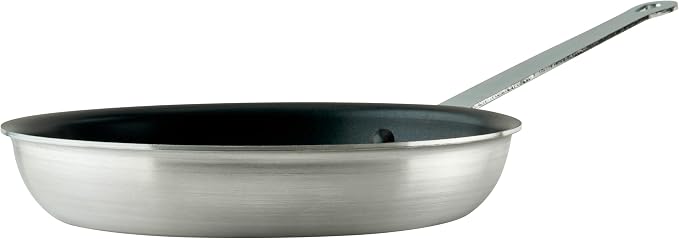 Winco 10" Aluminum Fry Pan/Skillet, Non-Stick Finish | Riveted handle, Great for Sauteing, Searing, Frying and Restaurant Kitchens