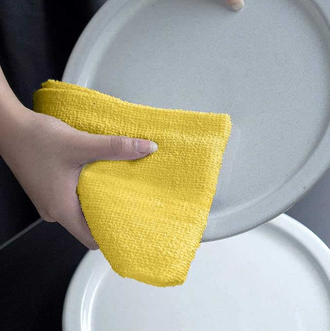 Avalon Towels Bar Towels (Pack of 120) Size 14x17 Inches – 100% Cotton, Absorbent and Reusable Cleaning Rags, Multipurpose Cleaning Towels, Terry Cloth Rags, Durable Shop Rags (Yellow)