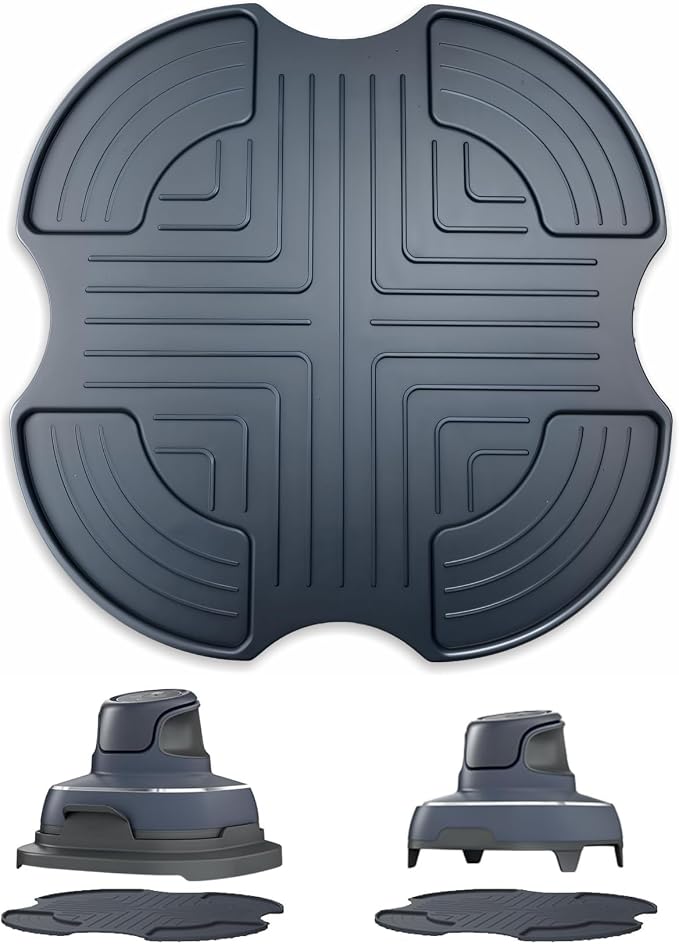 Silicone Heat Resistant mat for Ninja Crispi Air Fryer,Heat-Insulating Accessories Compatible with Ninja crispi FN101 containers,Kitchen Air Fryer Trivet (Cyberspace)