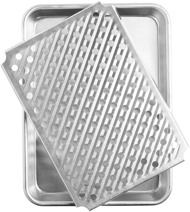 Nordic Ware Naturals Quarter Sheet with Multi-Purpose Oven and Cooling Rack