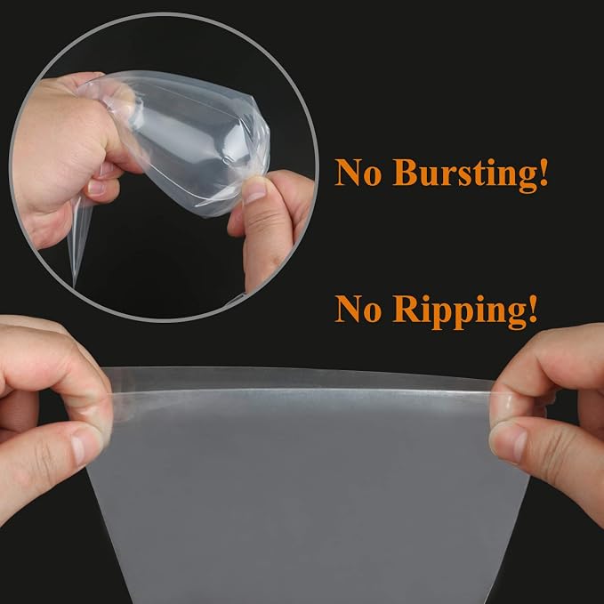 Extra Thick 100 Pack 18 Inch Disposable Piping Bag Pastry Icing Bag Cake Decorating Bags Large Size
