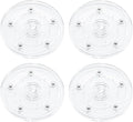 4Pcs Clear Acrylic Lazy Susan 5 Inch Turntable Organizer Bearings | Mini Lazy Susan, Small Lazy Susan Turntable, 360° Rotating Swivel Plate for Spice Rack, Cosmetic, Cake, Pantry, DIY Display