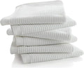 Bar Towels - 16" x 19" Bar Mop Cleaning Dish Rags, 6-Pack | Dish Towels, Premium Ring-Spun 100% Cotton Dish Cloths, Super Absorbent Kitchen Towels, Bar Mop Towels, (White)