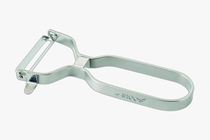 ARCOS Tomato Peeler. Professional Chrome-Plated Peeler. 5.5 Inch Stainless Steel Kitchen Tool for Precise Cutting. Chef's Gadget with Ergonomic Design. Silver Color