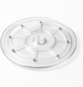 HSTECH 9” Lazy Susan Turntable Acrylic Ball Bearing Rotating Tray for Spice Rack Table Cake Kitchen Pantry Decorating TV Laptop Computer Monitor, 50-lb Load Capacity (360˚ Rotation)