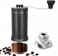 CEVING World's First 60g Large Capacity Manual Coffee Grinder, Gray | 40 External Settings, Portable Hand Coffee Bean Mill with Stainless Steel Conical Burr for Travel, Camping, Pour Over & Gift