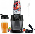 Liebe&Lecker Personal Blender, 1200 Peak Watts Smoothie Blender for Kitchen | Countertop Blenders with 6-Leaf Blade, Two 28-oz To-Go Cups & Spout Lids for Frozen Drinks, Meal Prep, Zero BPA
