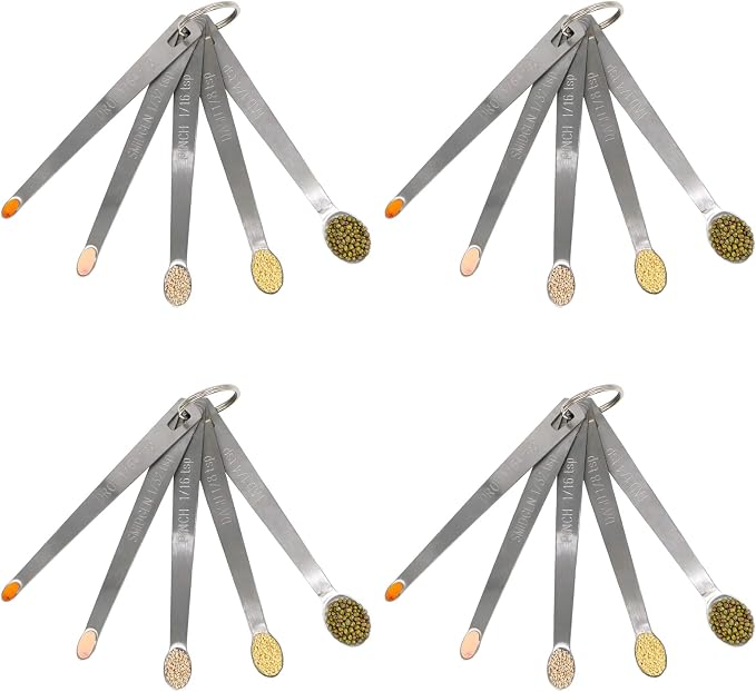 4Pack Mini Measuring Spoon Set, Small Teaspoon for Tiny Measurement | Stainless Steel, ‌Rust-Free, Dishwasher-Safe, High Precision, Easy-Read Markings, Multi-Purpose, Lightweight & Durable