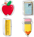 JOB JOL Cookie Cutters 4 PCS, for Back to School and Teacher Appreciation | Apple, Pencil, Paper, Ruler
