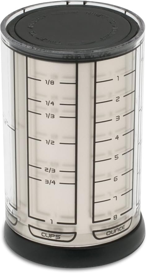 KitchenArt Professional Series 2 Cup Adjust-A-Cup, Champagne Satin, Adjustable, 1/8 to 2-Cup
