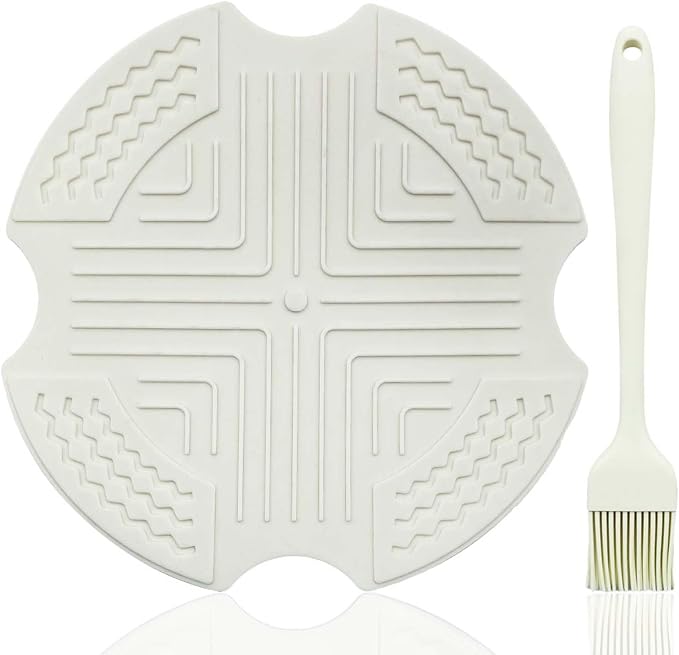 Air Fryer Trivets for Ninja Crispi,Protection for Countertop-Off White | food-grade silicone materials, slip-resistant, heatproof, easy to clean,dishwasher safe, Ninja Crispi Airfryer Accessories