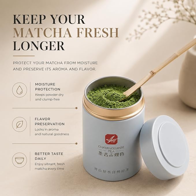 BARISTA EMPEROR® PREMIUM 8pcs MATCHA WHISK SET - Professional Matcha Kit Set with Matcha Bowl, Matcha Whisk, Matcha Glass, Glass Straw, Storage Container, Sifter, Scoop - Aesthetic Matcha Set Kit