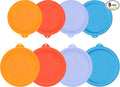 LUVCOSY 1 Cup 2 Cup Round Silicone Replacement Lids for Pyrex 7202-PC, 7200-PC Glass Bowls, 8 Pack, Microwave & Dishwasher & Freezer Safe (Container not Included)