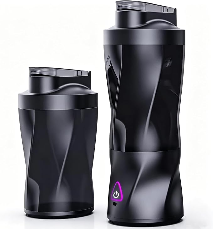 Portable Juicer Blender, Food Grade Tritan with BPA Free 6 Stainless Steel Blades, USB Power Source Rechargeable Household Mini Electric Portable Juicer with Auto Self-cleaning function.