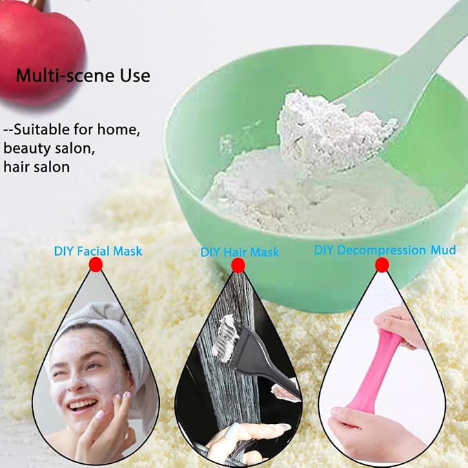 10 Pack Green Silicone Mixing Bowls for Estheticians, Facial Prep | Batch-ready for stations, soft flexible build, non-stick surface and quick rinse care, suited to clay, creams and hair color