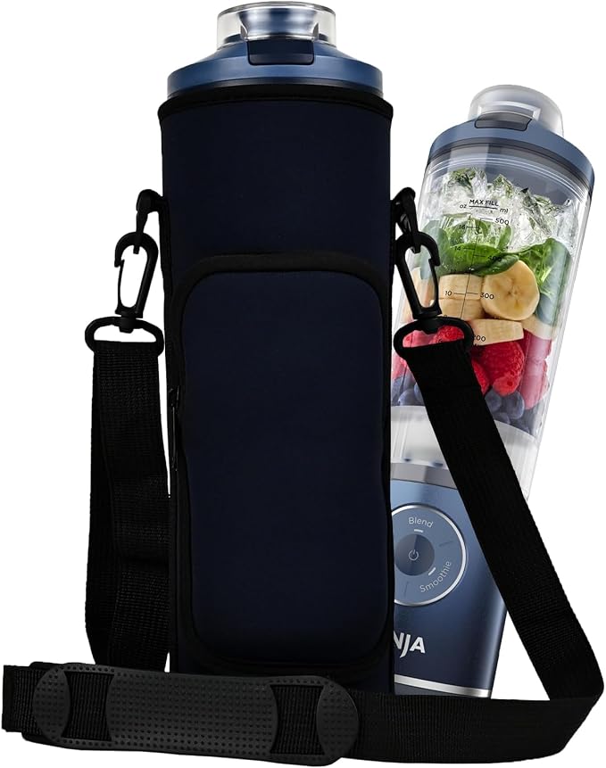 Portable Blender Storage Bag Sleeve for Ninja Blast Max Portable Blender | with Shoulder Strap and Accessory Pocket for Ninja Blast Max BC251NV/BC251GY/BC251MT/BC251PK/BC251LD Portable Blender