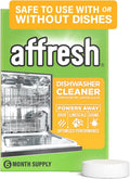 Affresh Dishwasher Cleaner, Helps Power Away Odor Causing Residues & Grime Inside Pump, Tub & Hoses, 6 Tablets, 6 Month Supply