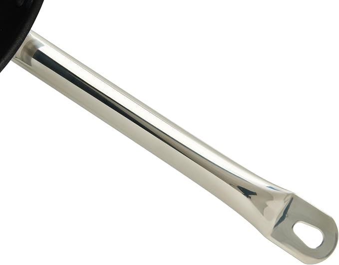 Winco 11" Stainless Steel Fry Pan, Non-Stick | Dishwasher safe, Induction compatible, Great for Sauteing, Searing, Frying and Restaurant Kitchens