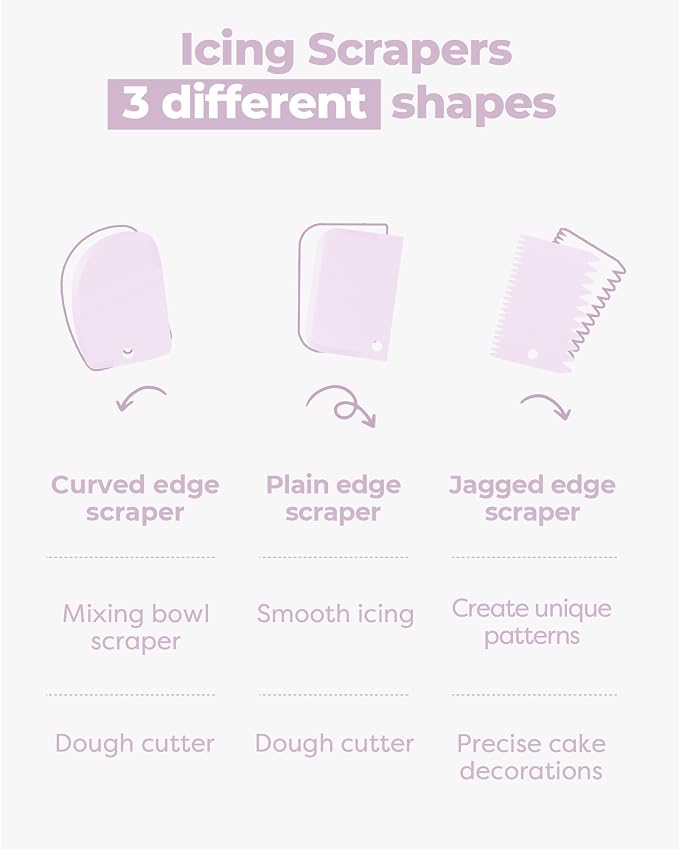 Kootek 71 Cake Decorating Kit Baking Supplies Tools for Beginners & Pros | Cake Stand Turntable, Icing Piping Tips, Disposable Reusable Pastry Bag, Spatulas, Video Tutorial, Pattern Chart