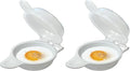 Trenton Gifts Microwave Egg Cooker/Poacher - Easy Scrambled Omelet Maker & Breakfast Cookware - Quick and Convenient Egg Cooking Solution - ONE COOKER (Pack of 2)