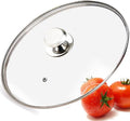 Glass Lid for 10.25 in Frying Pan, Tempered Replacement Top for 10.25 inches Cookware, Skillets, Stainless Steel Pans &Pots, Cast Iron, Cast Aluminium Pans, 26 cm