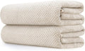 Extra Large Bath Towel Set of 2 (35"x70"),Oversized Bath Sheet Super Soft Highly Absorbent Jumbo Bathroom Towel Set Microfibers Quick Dry Shower Towel for Hotel,Bathroom,Guest,Spa,Gym (2PCS Khaki)